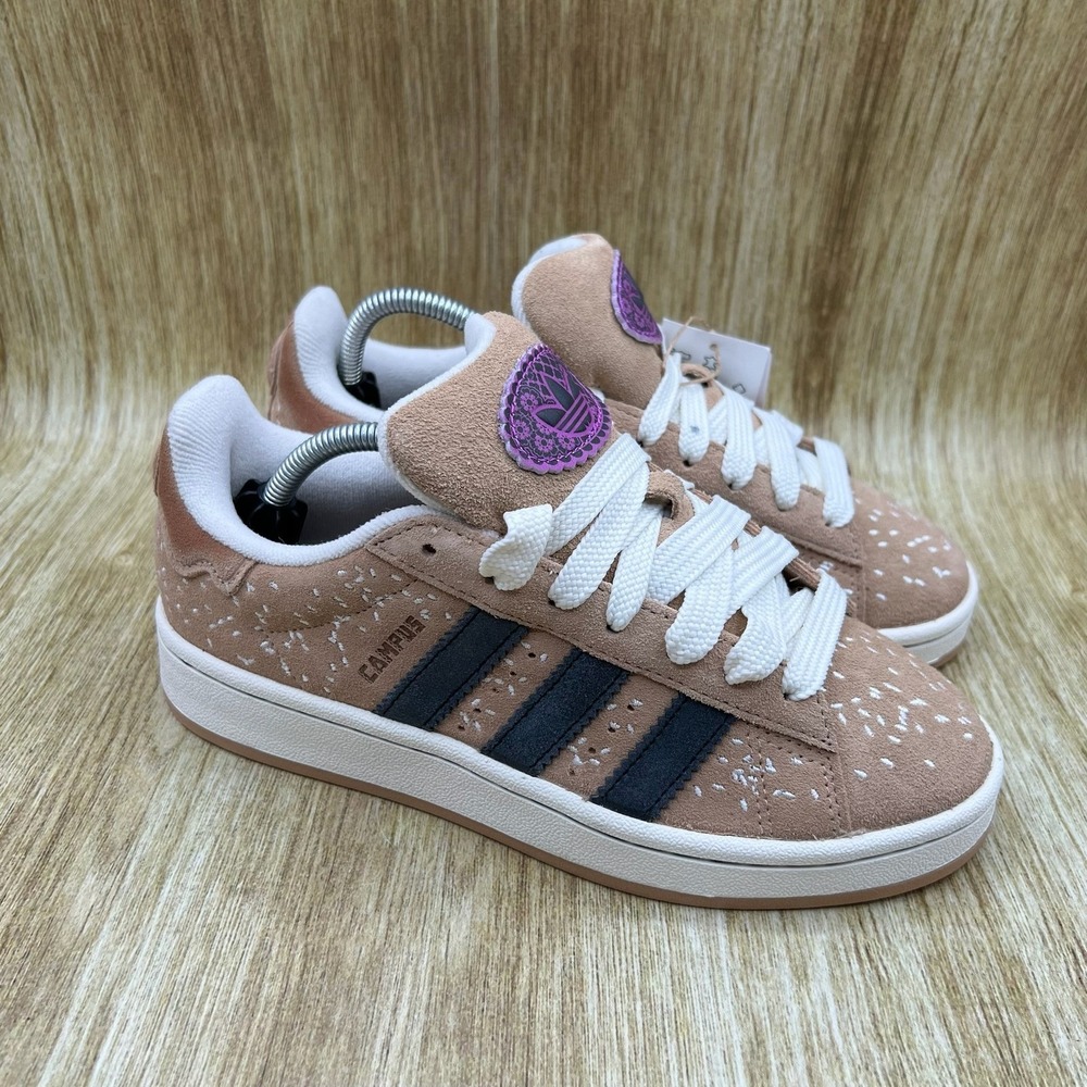 Adidas Campus 00s Women's Size 6.5 Tan Concha Pan Dulce Suede Sneakers JQ2105